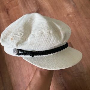 Brixton Fiddler cap in cream